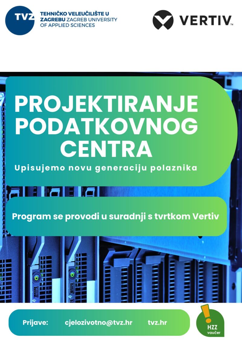 Projektiranje podatkovnog centra - upisi, Vertiv, TVZ