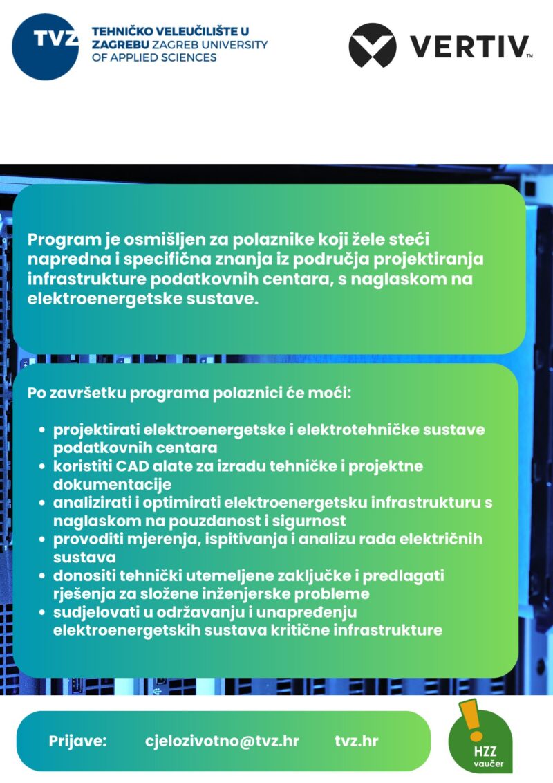 Projektiranje podatkovnog centra, Vertiv, TVZ